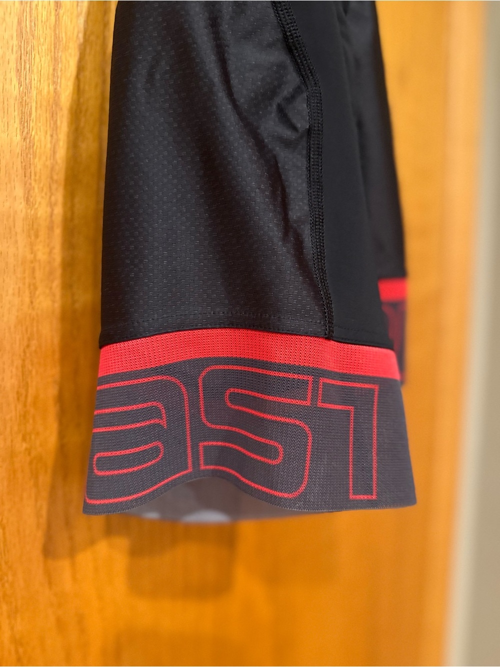 Castilli Men's Black Cycling Bib Shorts with Red Stripes - Picture 3 of 7